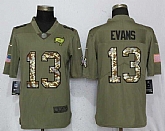 Nike Buccaneers 13 Mike Evans Olive Camo Salute To Service Limited Jersey,baseball caps,new era cap wholesale,wholesale hats
